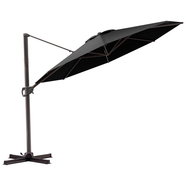 Arlmont & Co. Kasem 11' Cantilever Umbrella, Weighted base does not